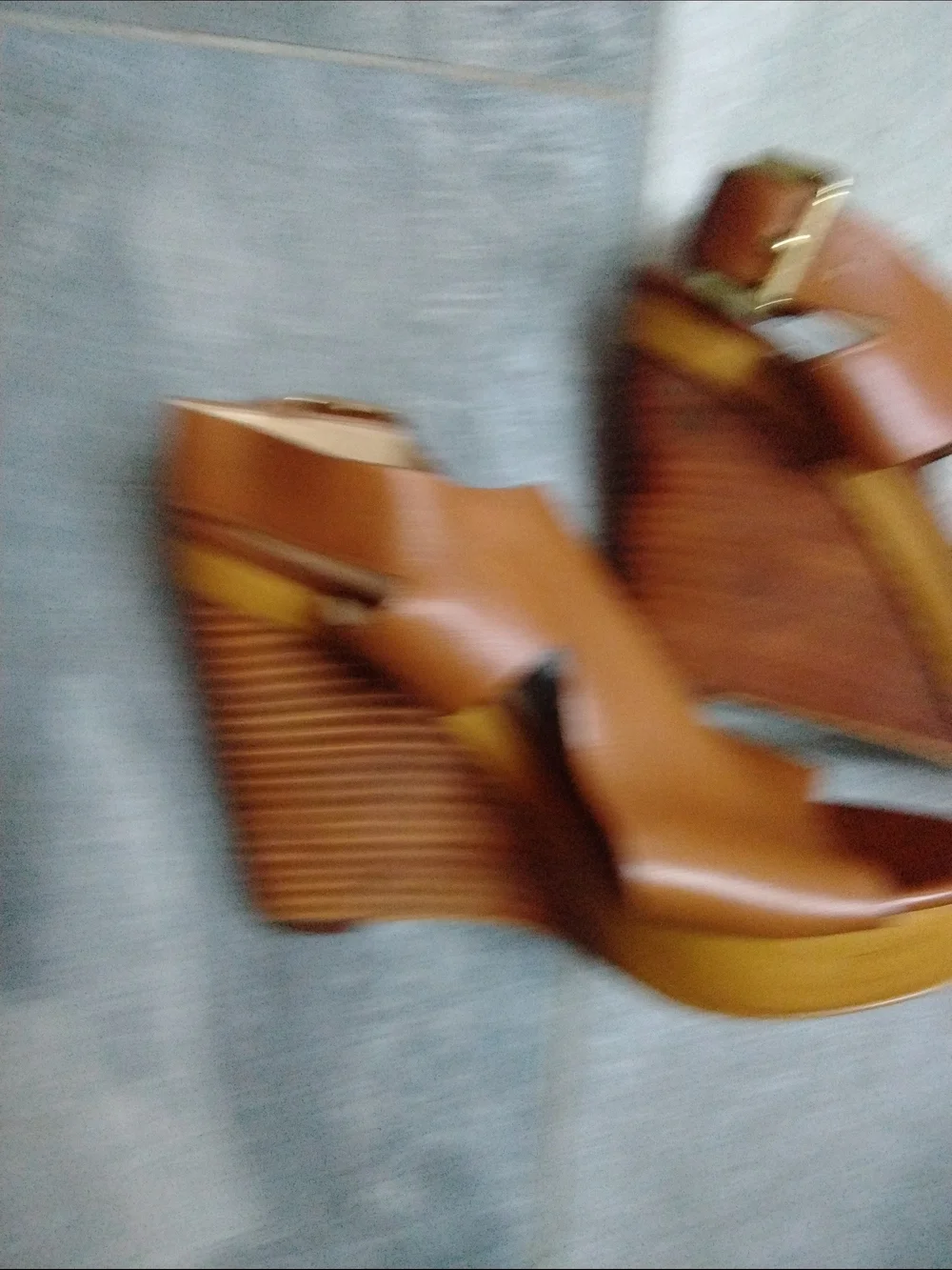 Michael Michael Kors Tan Leather Open-Toe Women’s Sandals